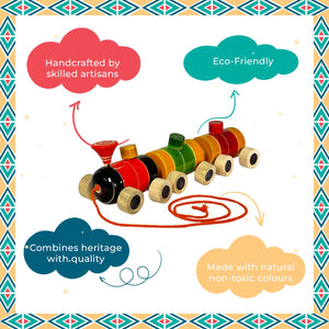 Little Ginnie Wooden Train Toy for Kids | Return & Birthday Gift - LG - CP - RAIL - 01
