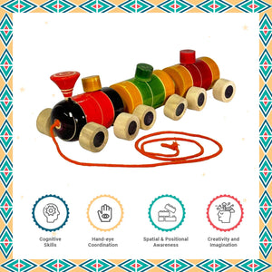 Little Ginnie Wooden Train Toy for Kids | Return & Birthday Gift - LG - CP - RAIL - 01