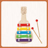 Little Ginnie Wooden Xylophone Musical Toys for Kids, 5 Nodes 2 Mallets - Multicolor - LG - CP - XYLO