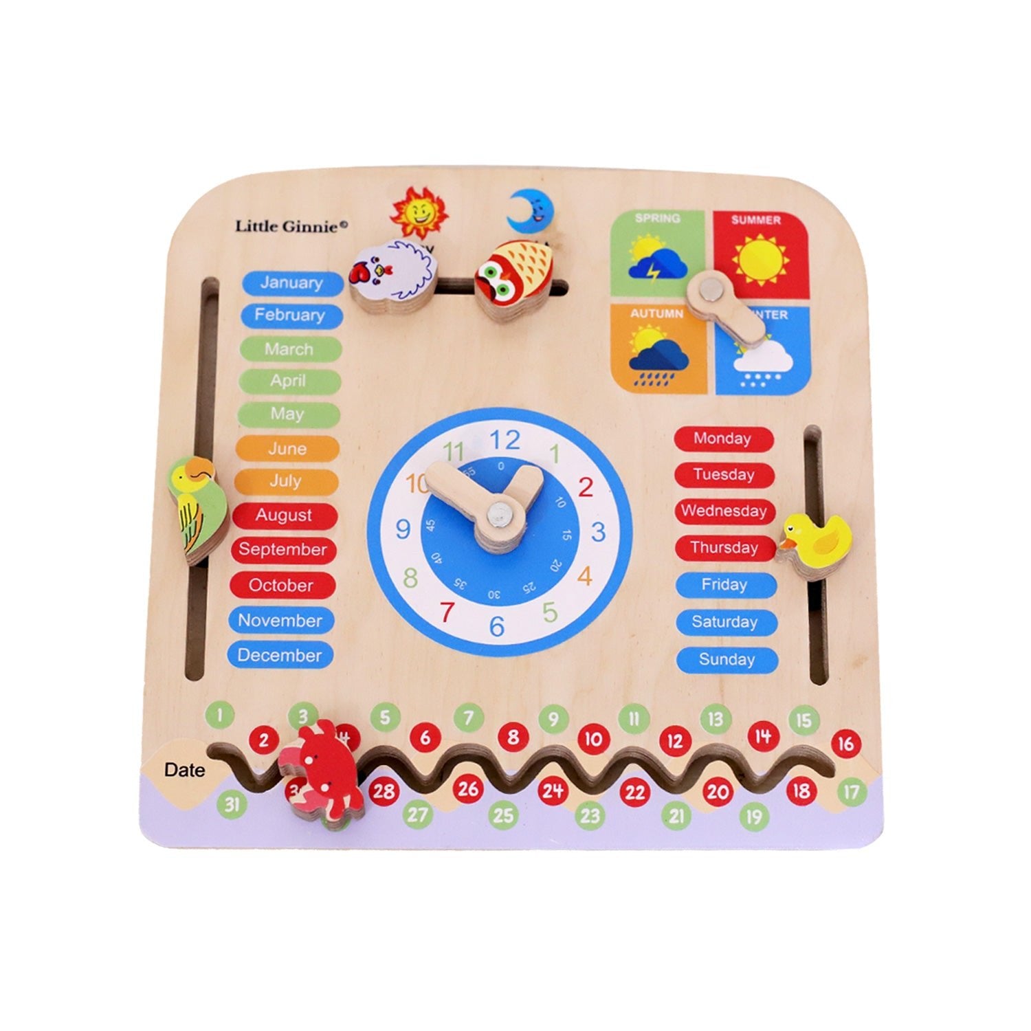 Little Ginnie Woodland Calendar for Kids - LGWC - 001