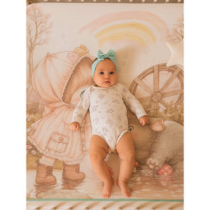 Little Girl & Rhino print Super Soft Breathable pure Muslin cotton Blanket for Infants - Bedding