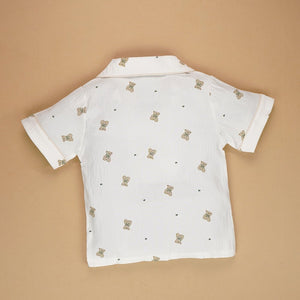 Little Heart sitting Ted Kids Nightsuit - 3 - 4 Years Nightsuits