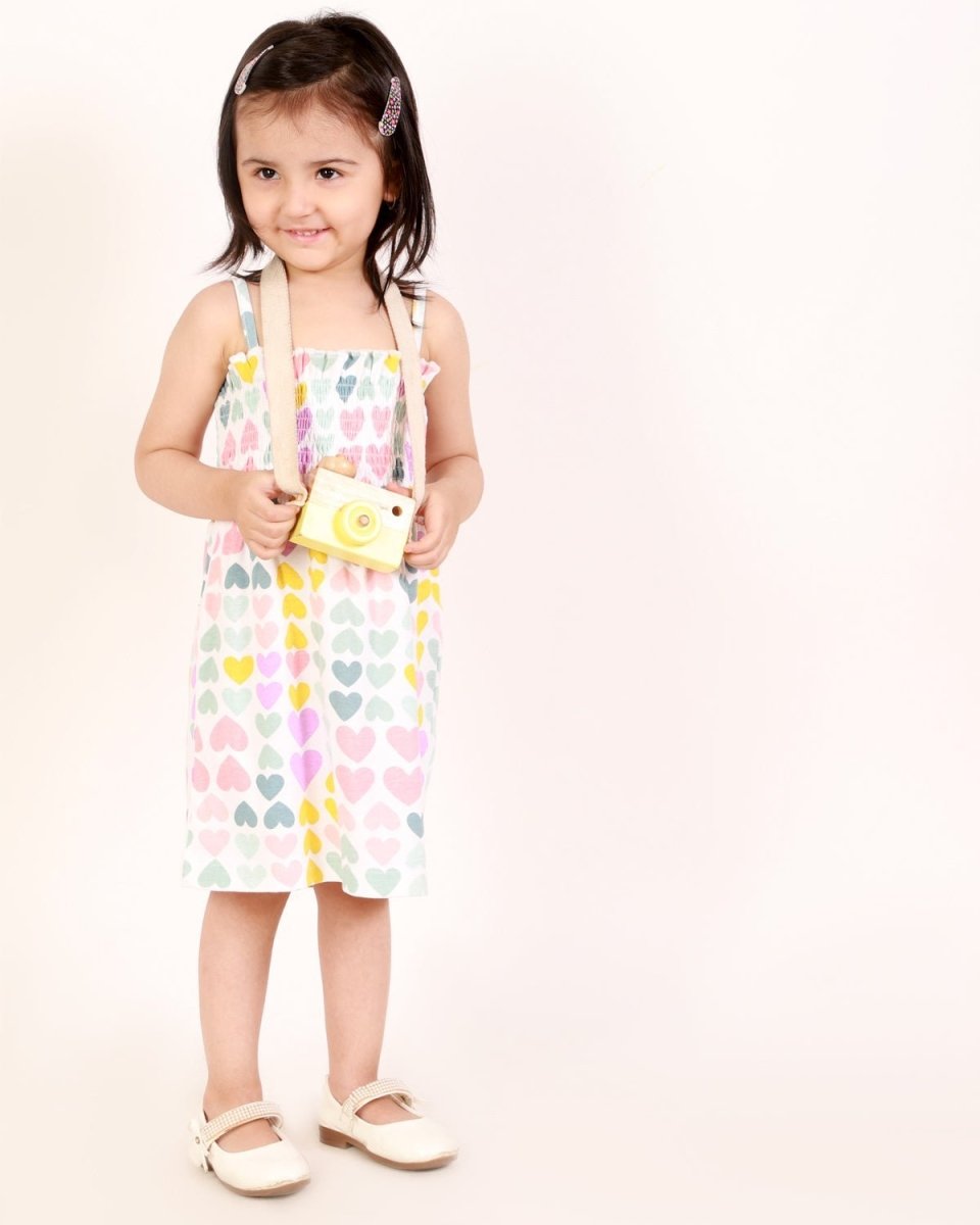 Little Hearts Girls Casual Dress - KCW-LTHTG-1-2