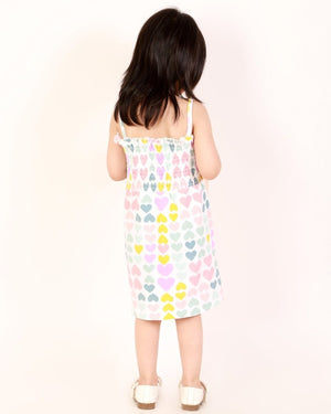 Little Hearts Girls Casual Dress - KCW-LTHTG-1-2