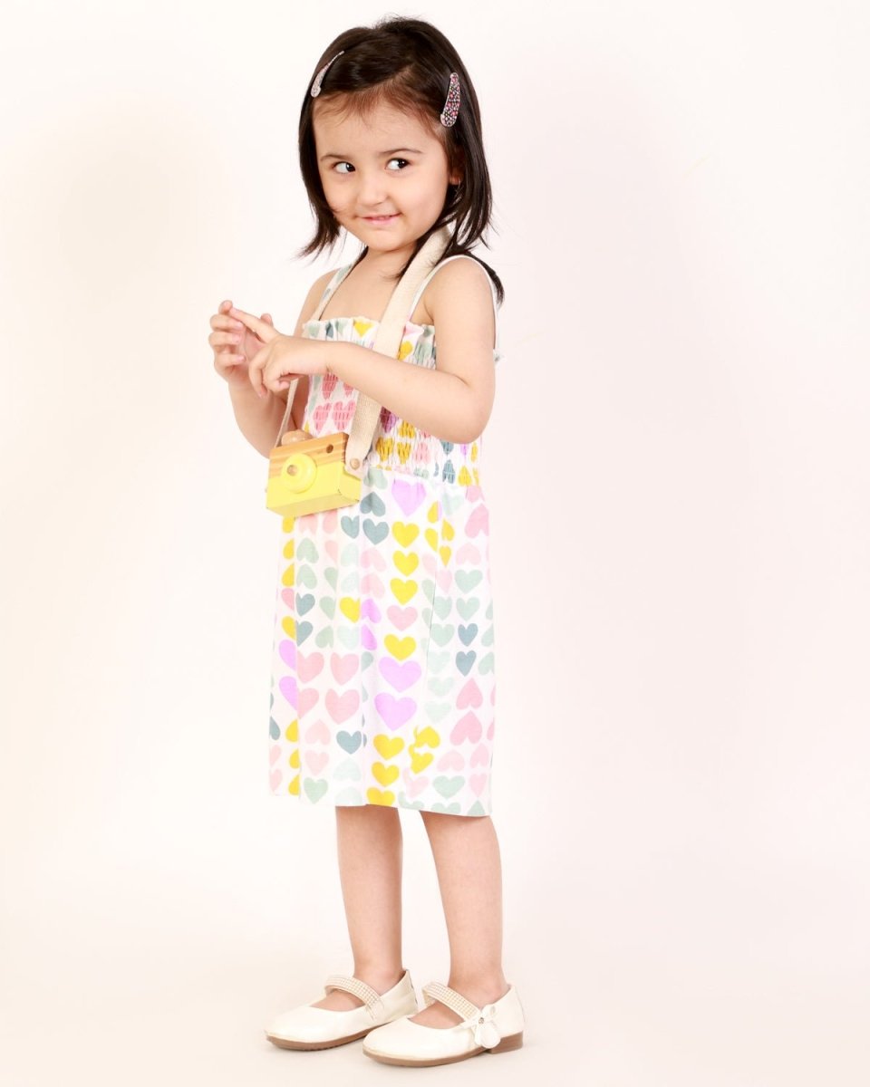 Little Hearts Girls Casual Dress - KCW-LTHTG-1-2