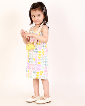 Little Hearts Girls Casual Dress - KCW-LTHTG-1-2