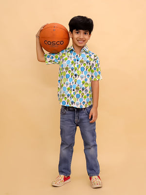 Little Lift Off Boys Shirt - KES - SC - LTLFBY - 0 - 6