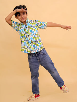 Little Lift Off Boys Shirt - KES - SC - LTLFBY - 0 - 6