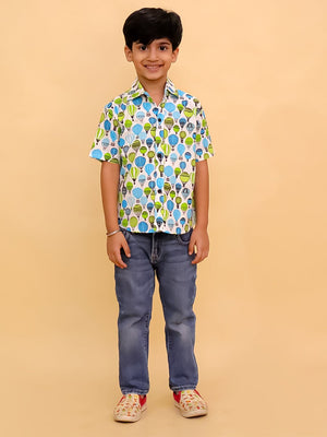 Little Lift Off Boys Shirt - KES - SC - LTLFBY - 0 - 6