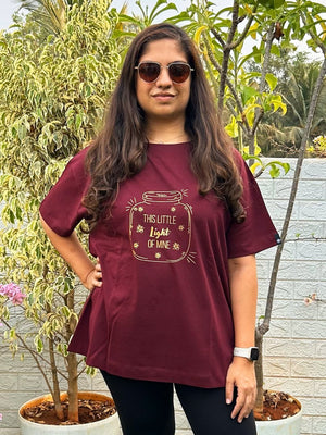 Little Light of Love Oversized Mumma T shirt - MAT-SC-LTLOV-S