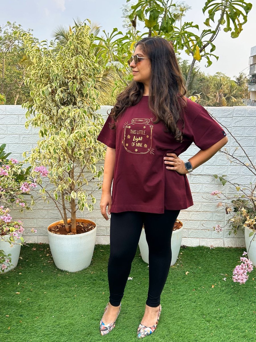 Little Light of Love Oversized Mumma T shirt - MAT-SC-LTLOV-S