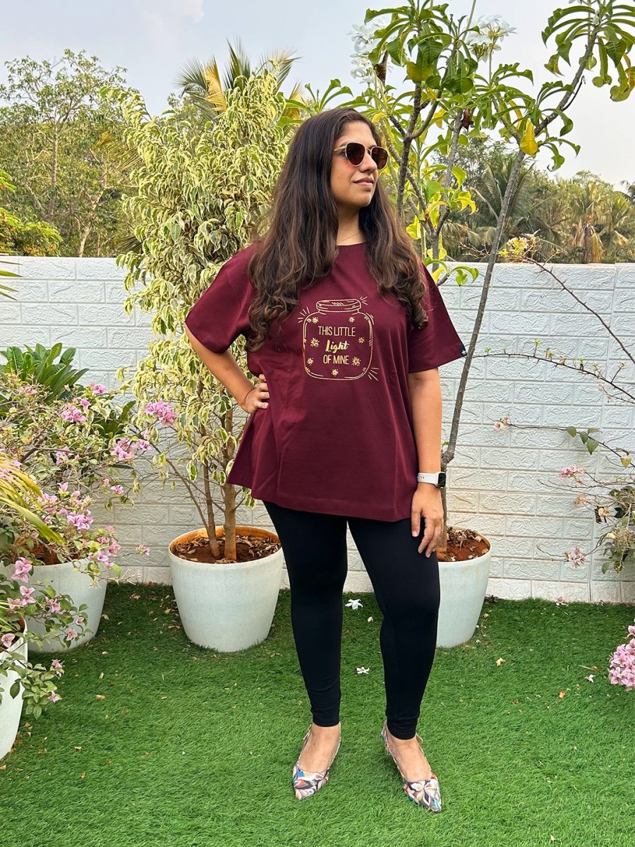 Little Light of Love Oversized Mumma T shirt - MAT-SC-LTLOV-S
