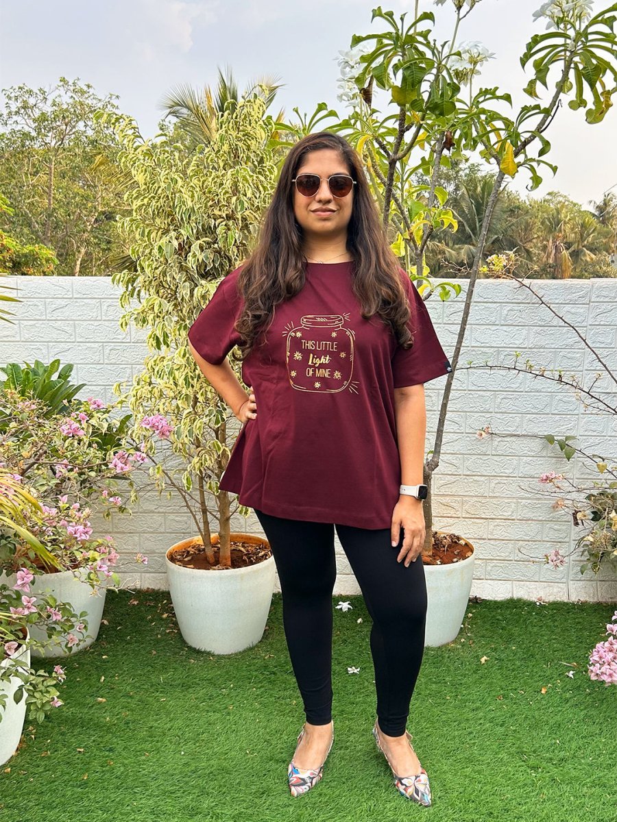 Little Light of Love Oversized Mumma T shirt - MAT-SC-LTLOV-S