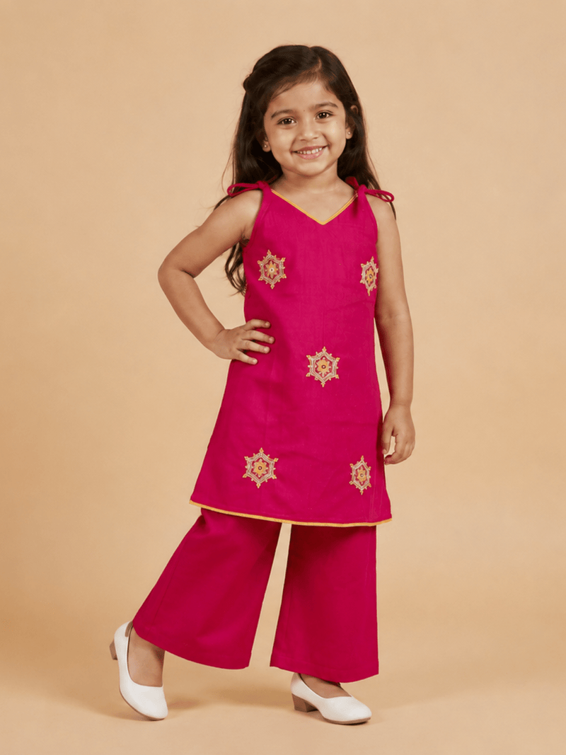 Little Rani Girls Embroidered Salwar Suit Set