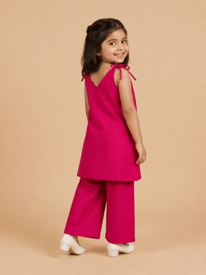 Little Rani Girls Embroidered Salwar Suit Set - 1-2 Years Girls Ethnic Set