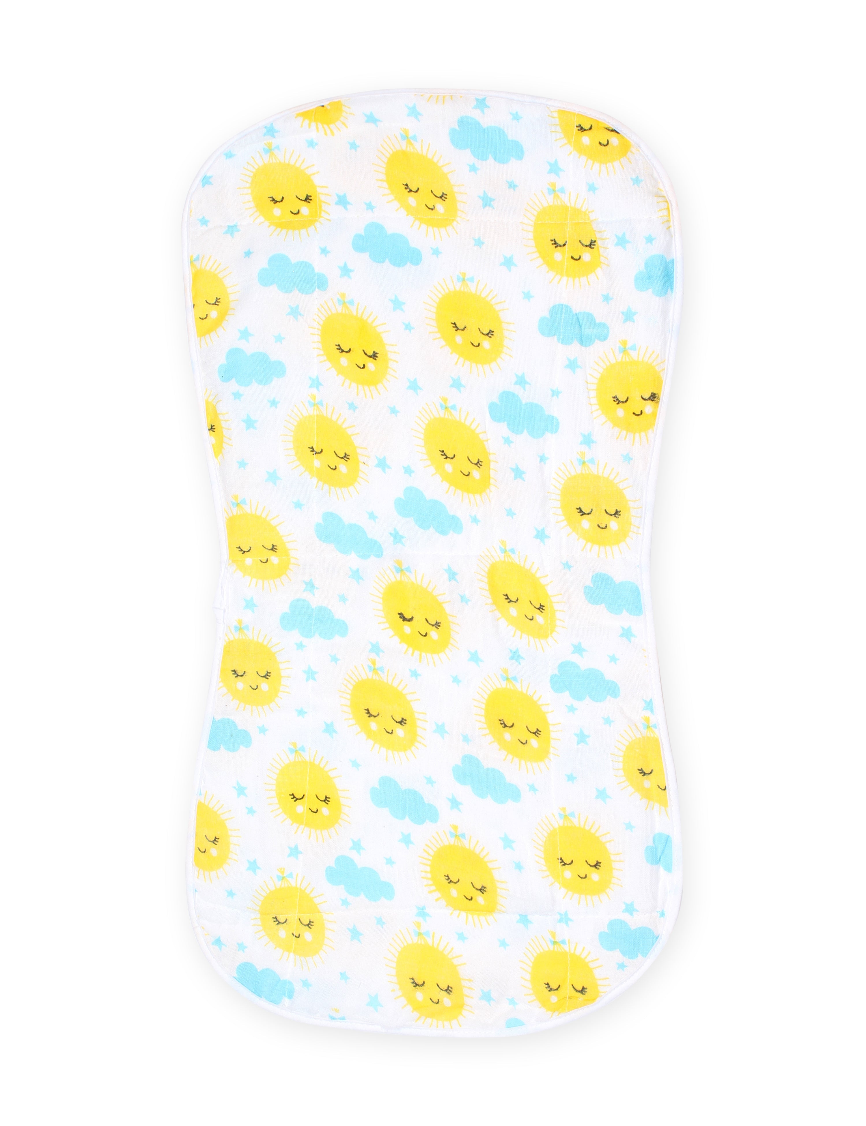 Muslin Burp Cloth Combo Of 2 -: Fruity Lime-Little Sunshine