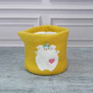 Little Surpise Box , 2pcs Occur White Bear themed Beanie Winter Cap with matching Neck Cuff style Muffler for Kids, 4 - 10 Years - 4 - 10 Years Winter Wear