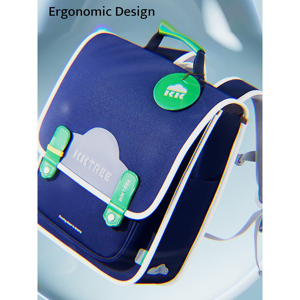 Little Surpise Box Blue Rectangle style Backpack for Kids, Large - LSB-BG-KKBLULARG