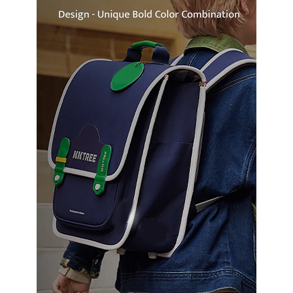Little Surpise Box Blue Rectangle style Backpack for Kids, Large - LSB-BG-KKBLULARG