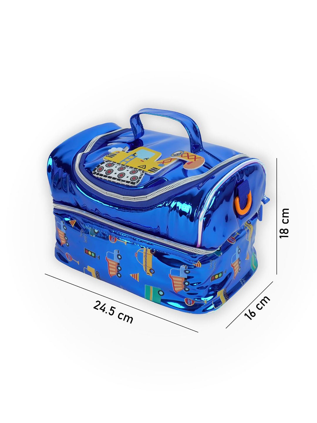 Little Surpise Box, Double Compartment Insulated Lunch Bag For Kids - LSB - LBAG - TRASPORT - BLU