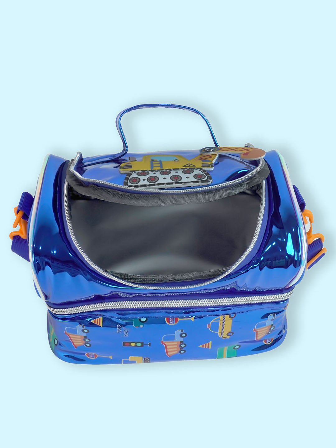 Little Surpise Box, Double Compartment Insulated Lunch Bag For Kids - LSB - LBAG - TRASPORT - BLU