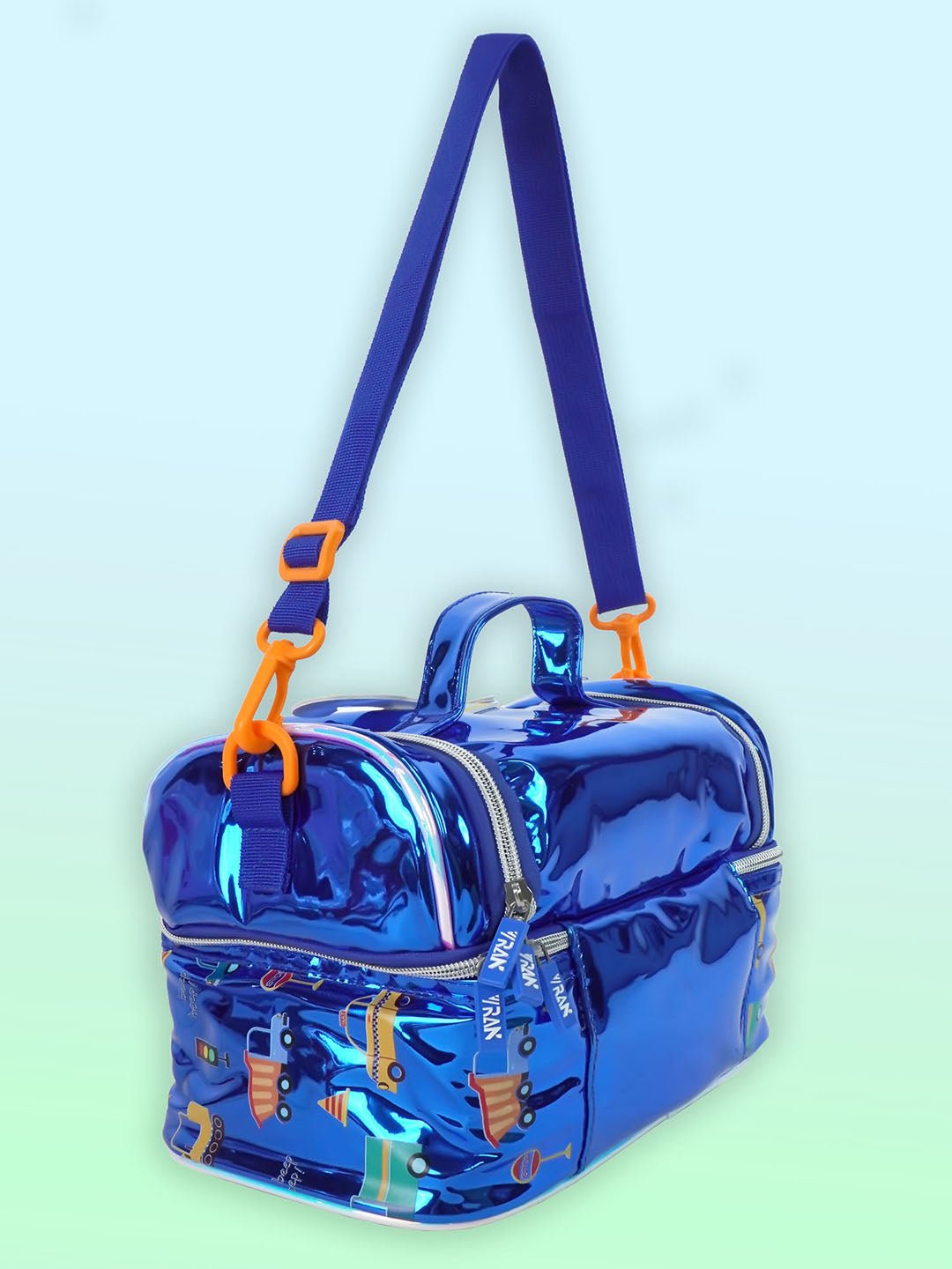 Little Surpise Box, Double Compartment Insulated Lunch Bag For Kids - LSB - LBAG - TRASPORT - BLU