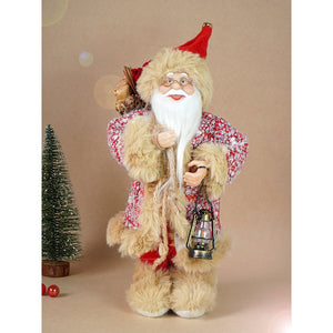 Little Surprise Box 12 inches Red tweed Robe Santa , Christmas Home and Table Décor - Christmas Decor