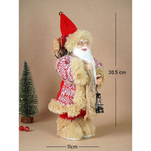 Little Surprise Box 12 inches Red tweed Robe Santa , Christmas Home and Table Décor - Christmas Decor