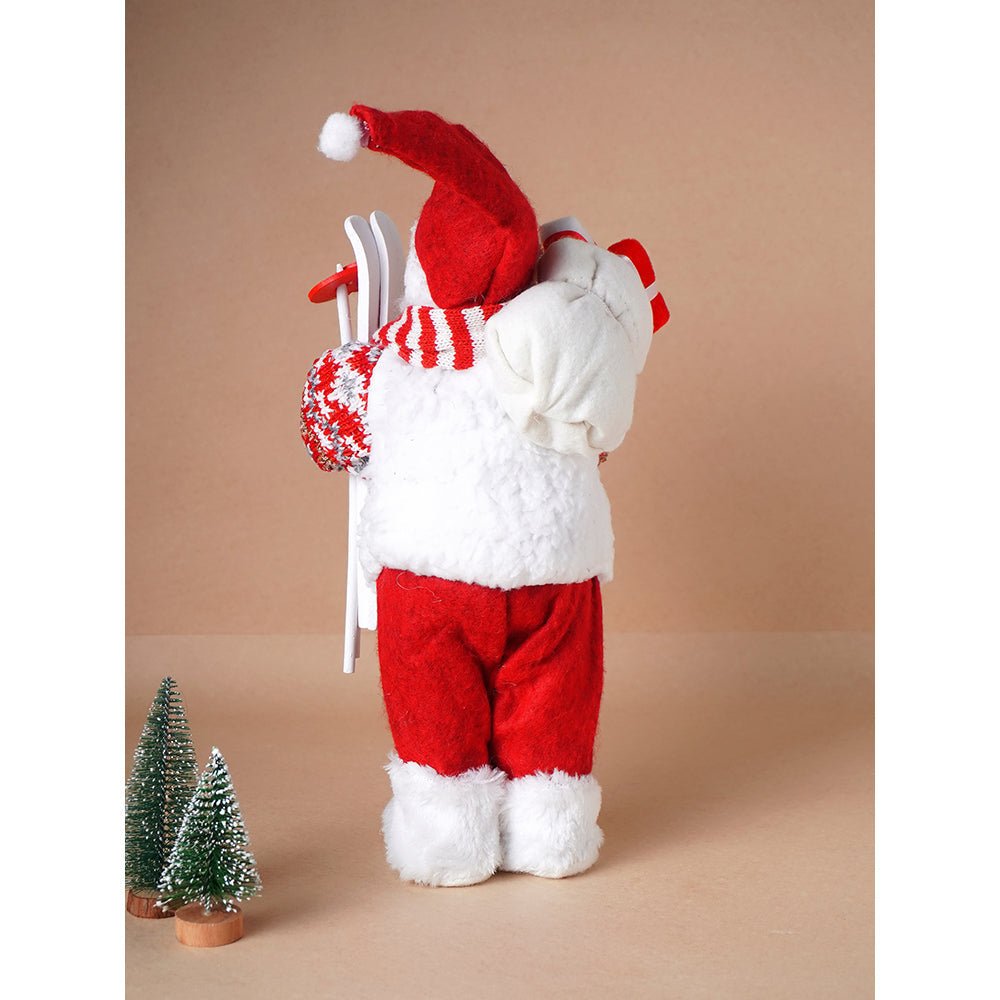 Little Surprise Box 12 inches Winter Ready Santa , Christmas Home and Table Décor - Christmas Decor