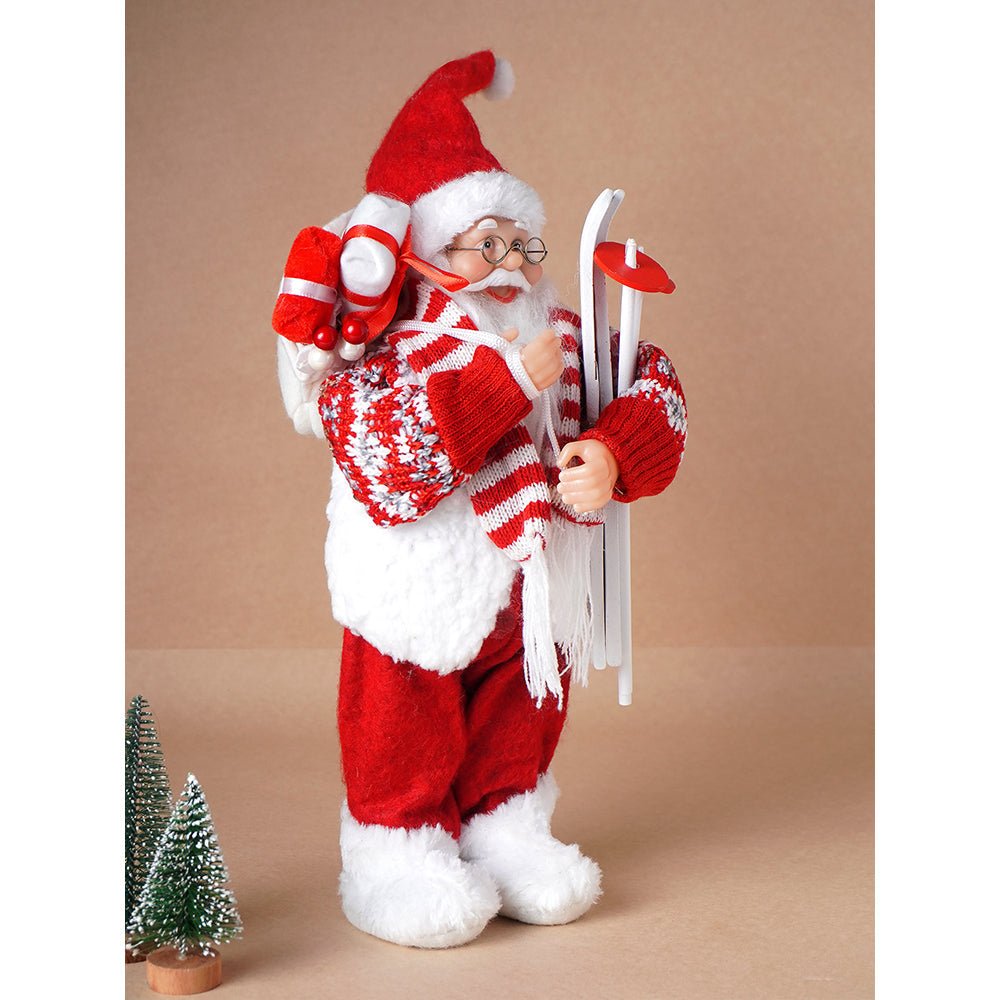 Little Surprise Box 12 inches Winter Ready Santa , Christmas Home and Table Décor - Christmas Decor