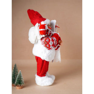 Little Surprise Box 12 inches Winter Ready Santa , Christmas Home and Table Décor - Christmas Decor