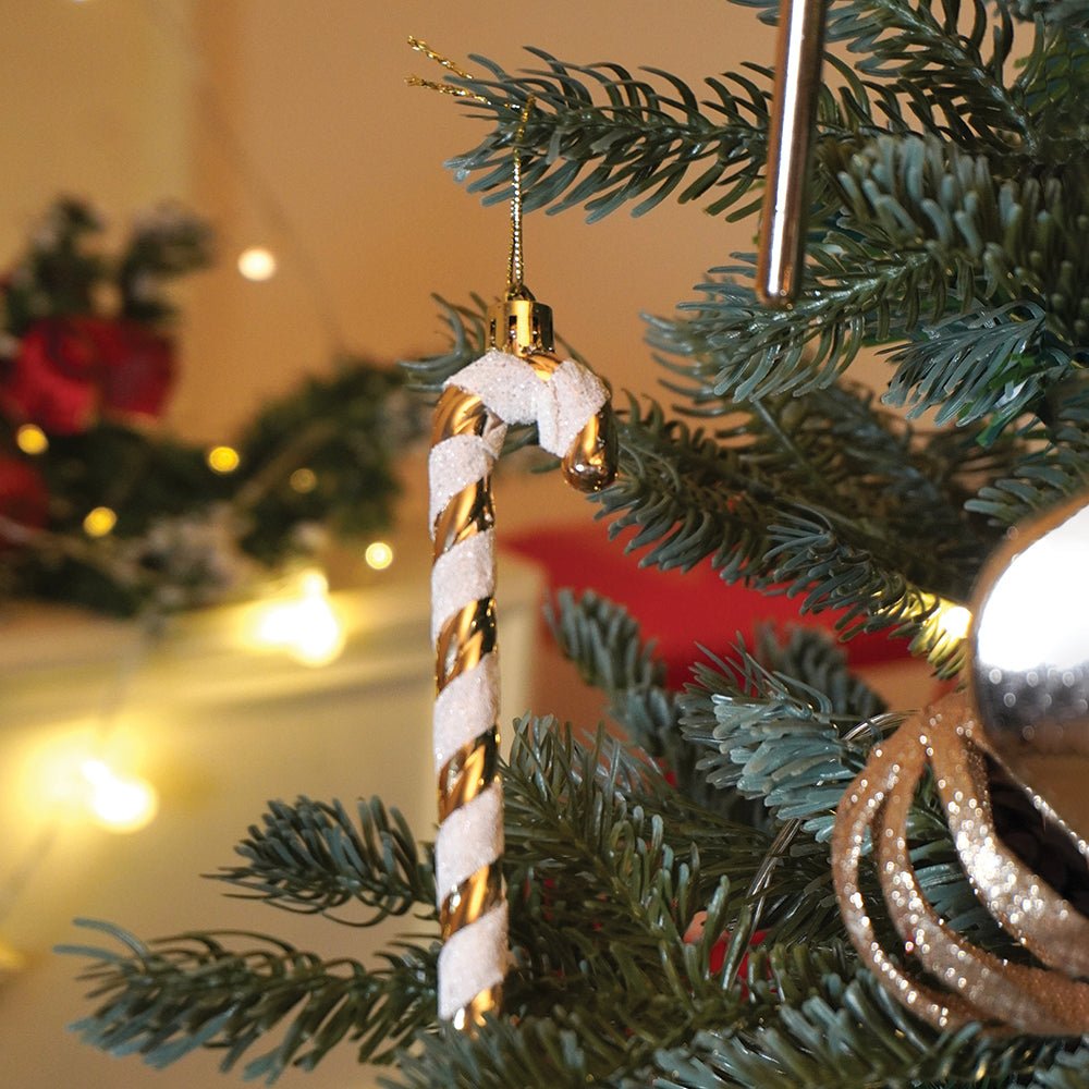 Little Surprise Box 14 pcs Champagne Gold & white themed Christmas Balls tree hanging, XMAS Decoration set. - Christmas Decor