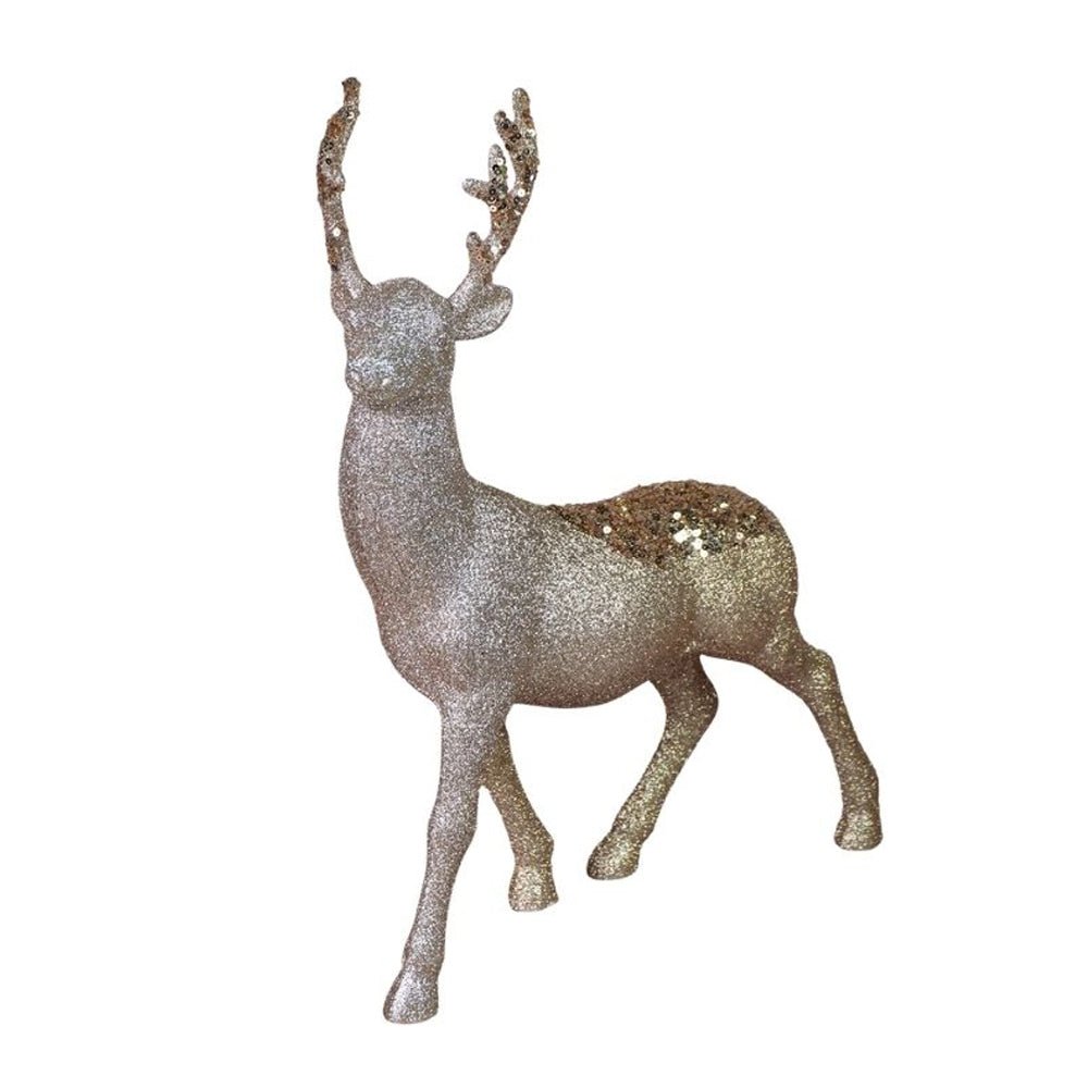 Little Surprise Box 15 inches Bronze sequence Reindeer Christmas Décor and Decoration - Christmas Decor