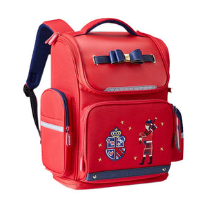 Little Surprise Box 15.5inch, Red Bow London Theme Ergonomic School Backpack for Kids - LSB-BG-REDBWLNDBIG
