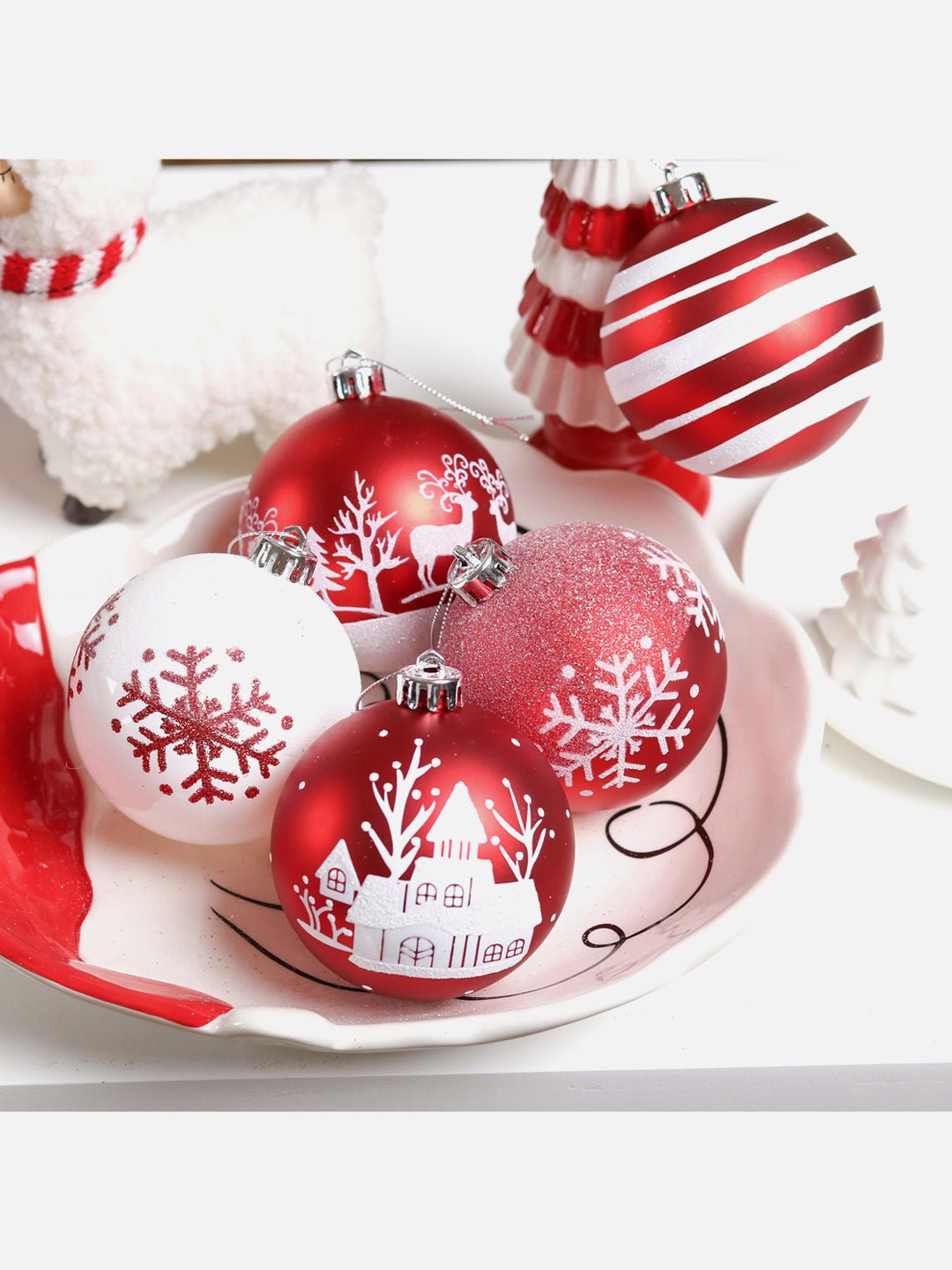 Little Surprise Box, 16 pcs Christmas Ball Tree ornaments XMAS Decoration Set - 16 - RDWT Christmas Decor