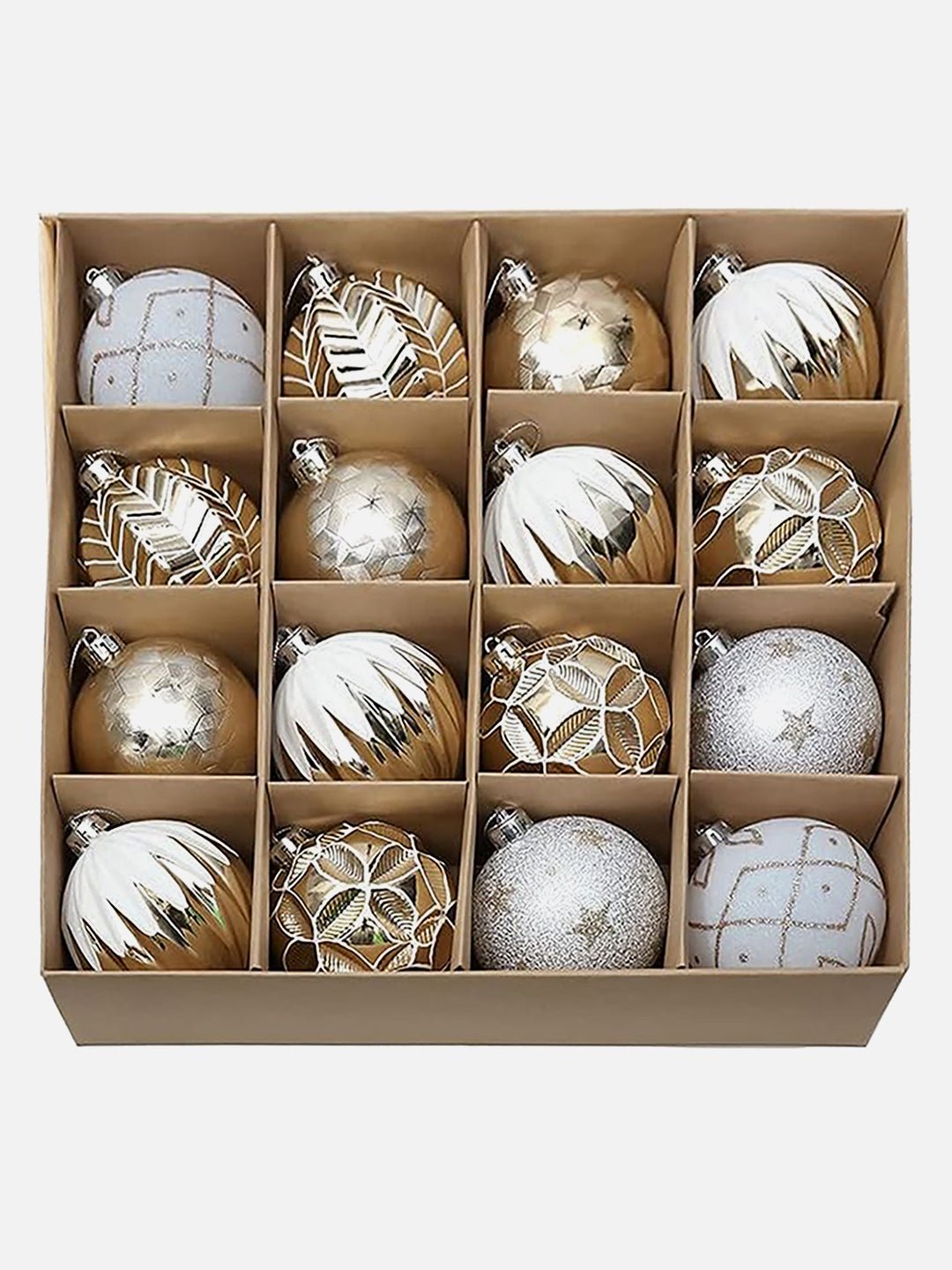 Little Surprise Box, 16 pcs Christmas Ball Tree ornaments XMAS Decoration Set - 16GS Christmas Decor