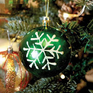 Little Surprise Box 16pcs Stripes & Snowfall Red & Green christmas Tree oranments XMAS Tree decoration set - Christmas Decor