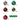 Little Surprise Box 16pcs Stripes & Snowfall Red & Green christmas Tree oranments XMAS Tree decoration set - Christmas Decor