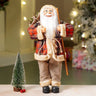Little Surprise Box 17.5 inches Beige Furry Coat Santa Christmas Home & Table Décor - Christmas Decor
