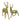 Little Surprise Box 18 inches & 15inches 2pcs Gold Reindeer Combo Christmas Décor - Christmas Decor