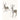 Little Surprise Box 18 inches & 15inches 2pcs White sequence gold Reindeer Combo - Christmas Decor