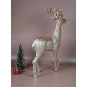 Little Surprise Box 18 inches Big Bronze sequence Reindeer Christmas Décor and Decoration - Christmas Decor