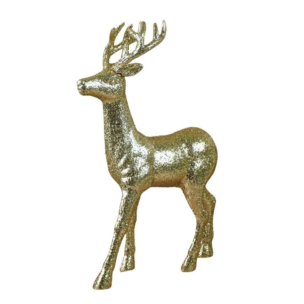 Little Surprise Box 18 inches Big Gold shimmer Reindeer Christmas Décor and Decoration - Christmas Decor