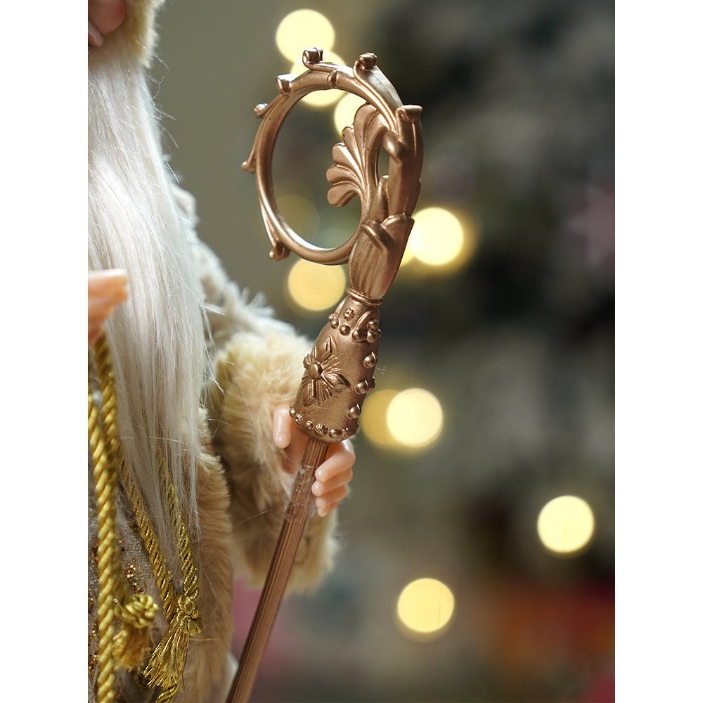 Little Surprise Box 18 inches Gold King Santa , Christmas Home and Table Décor - Christmas Decor