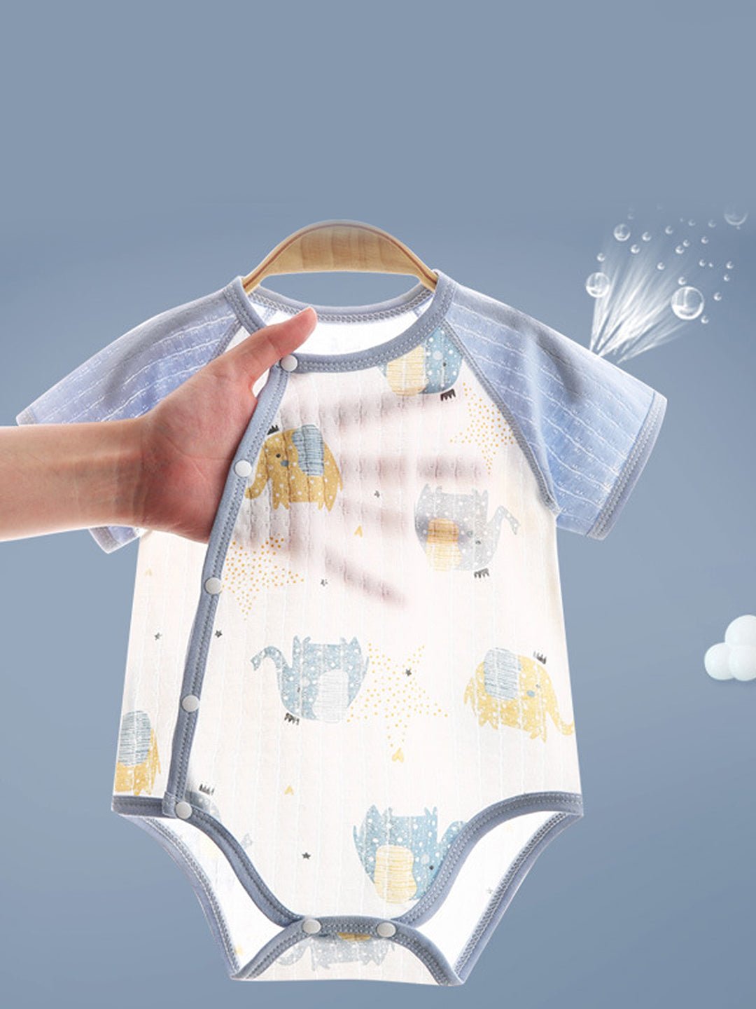 Little Surprise Box, 19 pcs Blue Starry Elephant Newborn Baby Girl/ Boy Gift Box Hamper, (0 - 12 months) - LSB - BS19 - STARRYELPHNT