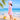 Little Surprise Box 2 Pcs Top & Skort Set Peach Pink Tie-Dye Side Panel UPF 50+ Swimwear with Matching Swim Cap for Girls With Free Wash Bag (Copy) - Kids Swimwear