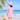 Little Surprise Box 2 Pcs Top & Skort Set Peach Pink Tie-Dye Side Panel UPF 50+ Swimwear with Matching Swim Cap for Girls With Free Wash Bag (Copy) - Kids Swimwear