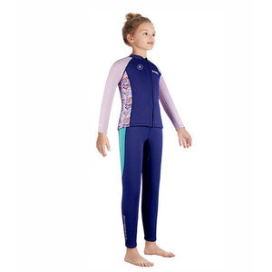 Little Surprise Box 2 - Piece Neoprene Kids Swimsuit with Jacket & Pants - 4 - 5 Years Kids Swimwear
