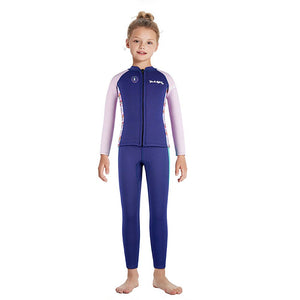 Little Surprise Box 2 - Piece Neoprene Kids Swimsuit with Jacket & Pants - 4 - 5 Years Kids Swimwear