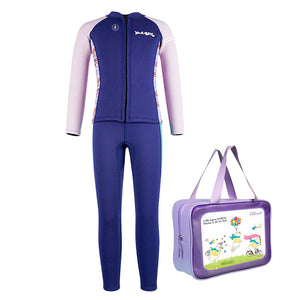 Little Surprise Box 2 - Piece Neoprene Kids Swimsuit with Jacket & Pants - 4 - 5 Years Kids Swimwear